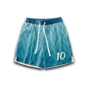 ชุดบาสเก็ตบอลของผู้ชายกางเกงขาสั้นเสื้อตาข่ายโพลีเอสเตอร์ระบายอากาศได้ดีแห้งเร็วปรับแต่งได้ชุดเครื่องแบบคอวีแบบกลับด้านได้ - Product Image 4