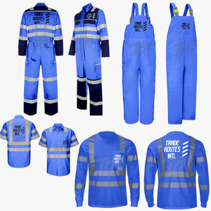 Weatherproof Safety Set <b>Overall</b> Polyester Bib Button-Up Shirt Crew Necks Logo Premium Quality for Skilled Labor Bulk Orders - Product Image 1