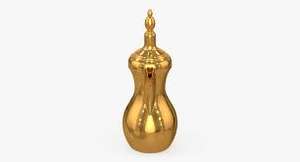 Premium Brass Shiny Classic <b>Arabian</b> Dallah <b>Tea</b> Coffee Pot Manufacturer - Product Image 4