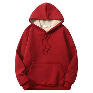 New Winter heavyweight warm pullover <b>Hoodie</b> wholesale printing embroidery <b>sherpa</b> fleece <b>Hoodie</b> plain blank custom hoodies - Product Image 5