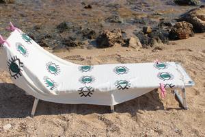 Toalla de Playa Tejida Ecológica Turca de Algodón Peshtemal para Hombre y Mujer, Uso en Casa, Sauna, Suave, Secado Rápido, Calidad, Patrón Colorido - Product Image 5