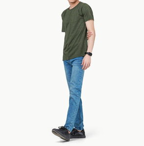 เสื้อยืดคอกลมทรงโอเวอร์ไซส์ ผ้าคอตตอนหนานุ่ม ทรงหลวม ไหล่ตก สไตล์สตรีทแวร์ คุณภาพสูง รับสกรีนโลโก้ เสื้อยืดผู้ชาย - Product Image 6