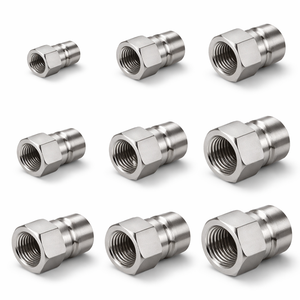 Raccord rapide en acier inoxydable 1-1/4\", filetage femelle Rc1-1/4\"-11 (BSPT), raccord de bouchon de port haute pression.JTSP-114PF - Product Image 3