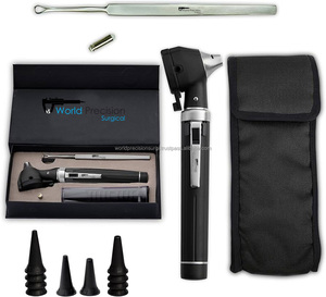 Otoscope manuel à fibre optique, mini instrument de diagnostic ORL pour examen des oreilles, endoscope auriculaire médical portable, spéculum réutilisable pour hôpital - Product Image 1