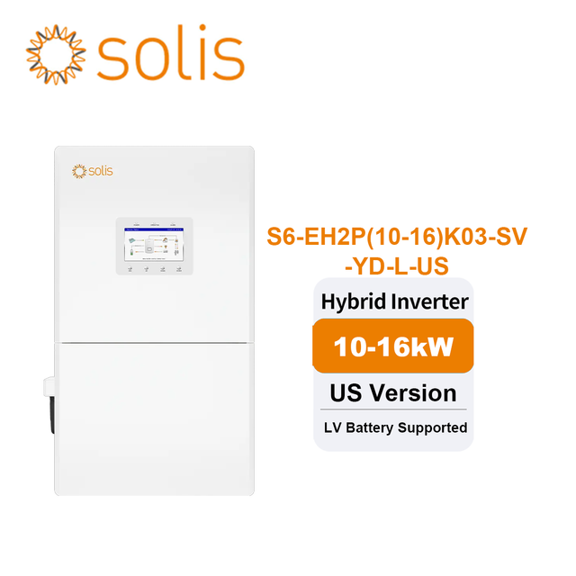 Solis Low Voltage Split Phase Hybrid Solar Inverter 10kw 12KW 15kw 16kw Dc to Ac Photovoltaic Inverter US Version for Home