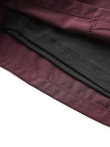 Short de course décontracté 2 en 1 pour femme Short tissé 2 en 1 de couleur unie avec fermeture à la taille élastique Position du logo avant - Product Image 6