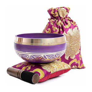 เครื่องดนตรีบำบัดเสียงแบบมีสติ ซิงกิ้งโบวล์ ไทเบตันแฮนด์เมด ขัดเงาด้วยสแตนเลสสตีล สำหรับการทำสมาธิ โยคะ การบำบัดด้วยเสียง รุ่นปี 2026 - Product Image 6