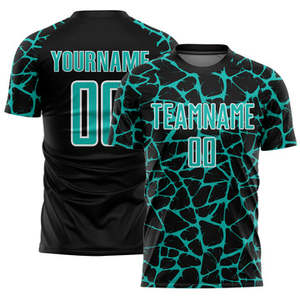 Camiseta de fútbol personalizada Unisex de alta calidad para adultos, uniformes de fútbol de secado rápido, nombres personalizados, números, ropa fabricada - Product Image 3
