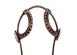 Vente en gros de haute qualité Western une oreille Headstall usiné à la main sculpture sur cuir équitation produit équestre - Product Image 2
