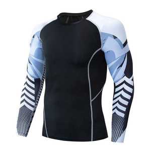 High Quality Breathable Full Sublimation Jiu Jitsu Rash Guard Custom Size Compression <b>Stretchy</b> <b>Fabrics</b> Fitness Rash Guard - Product Image 6