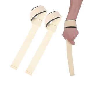 Muñequeras de neopreno de alta calidad, correas de elevación de nailon con logotipo personalizado para gimnasio, Fitness, equipo de entrenamiento de pesas de alta resistencia alemán - Product Image 1