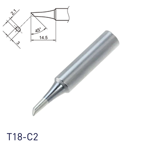 Pointe de couteau à souder Hakko T18-C2 Shape-2C en cuivre sans oxygène, connecteur à enfoncer, épaisseur 2,0-3,0 mm - Product Image 1