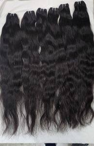 Mèches naturelles 100% cheveux bruts non traités, couleur noire, vente en gros de cheveux humains indiens Bodywave vierges - Product Image 3