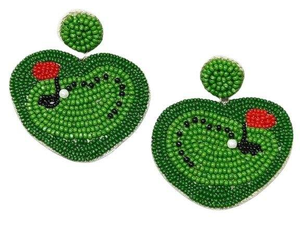 Pendiente de cuentas con bordado de cuentas hecho a mano de primera calidad con estilo elegante y toque de moda de glowin fashion - Product Image 2