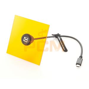 Cable de Extensión USB 2.0 B a USB 3.1 Tipo-C, Montaje Redondo Empotrado en Panel, Macho-Hembra, <span class=keywords><strong>para</strong></span> Impresoras, <span class=keywords><strong>PC</strong></span>, Dispositivos - Product Image 5