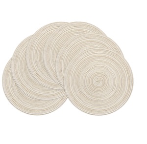 Trendy Theme <b>Round</b> <b>Placemat</b> Factory-Direct Tableware for Dining Home Decor Weddings & Parties Durable Mats & Pads Design - Product Image 4