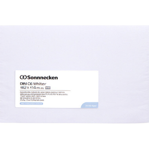 Sobres de Papel Blanco Soennecken DIN C6, 162 x 114 mm, 75 g/m², Autoadhesivos, 25 Unidades por Paquete - Product Image 3