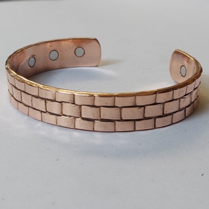 100% Solid Pure Copper Bracelet for Women and Men Ultra <b>Strong</b> Magnet Fashionable Bangles - Product Image 4