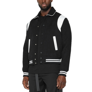 Blouson universitaire unisexe élégant en satin enduit 100 % coton, style bomber de printemps, personnalisable sur le devant, respirant et anti-UV - Product Image 3