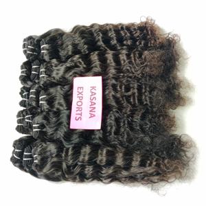 Paquete virgen vietnamita 100% procesamiento ninguno color natural negro mujeres al por mayor trenzado máquina barata doble trama cabello humano - Product Image 5