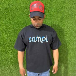 T-shirt Hip Hop pour Homme en Coton et Fibre de Bambou de Qualité Supérieure du Fabricant, 200 Grammes, Coupe Classique, Fitness, Streetwear, Devant - Product Image 1