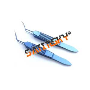 Pinzas Oftálmicas de 85 mm, Instrumentos Quirúrgicos Oculares de Titanio, Manuales, de Alta Calidad, Certificación CE - Product Image 1