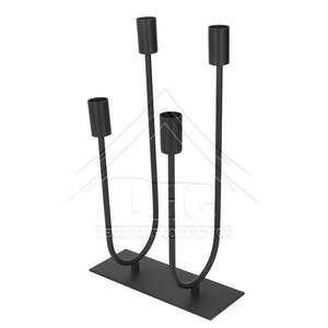 Candelabro Geométrico de Hierro Forjado para Velas de Té - Decoración de Centro de Mesa de Lujo para Bodas y Eventos - Candelabro de Mesa de Grado Profesional - Product Image 3