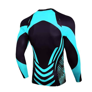 Sublimation Men Rash Guard Custom Logo Martial Art Wear Training Rash Guard NO GI Grappling Jiu Jitsu BJJ Rashguard - Product Image 6