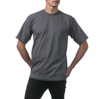 Pro Club Camisetas grandes y altas Camiseta Pro Club Heavyweight Gris 2XL-TALL Colores Camisetas Ringspun para hombres