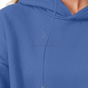 เสื้อมีฮู้ดผูกโบว์ไหล่สำหรับผู้หญิงสินค้ามาใหม่เสื้อฮู้ดผูกโบว์ไหล่แบบระบายอากาศได้สไตล์ไม่เหมือนใคร - Product Image 4