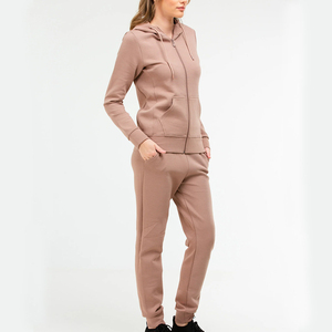 Conjunto Deportivo Casual de Invierno para Mujer, de 2 Piezas, con Capucha, Top Corto, Logotipo Grande, Transpirable, 100% Algodón Felpa - Product Image 5