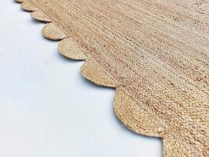 Tapis rond tressé en jute naturel réversible et écologique, style bohème, tissé à la main, pour l'extérieur, l'hôtel, la porte, la maison, taille personnalisée - Product Image 3