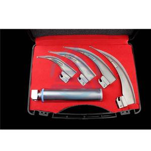 Laringoscopio de Anestesia para Intubación Endotraqueal, Médico, para Adultos, LED de Alta Luminosidad, Luz Blanca, Desinfección por Esterilización, para Animales - Product Image 1