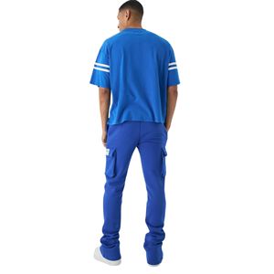 Pantalones de chándal apilados informales para hombre de alta calidad 100% algodón MOQ bajo personalizado al por mayor Flare Cargo Joggers - Product Image 3