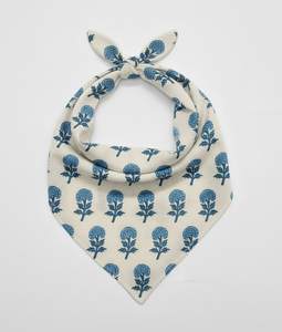 Wholesale FABRIA 100% Cotton Custom Color <b>Bandana</b> Dot Pattern Square Scarf Hand Drawn Printing Durable Quick Dry 21x21 Inch - Product Image 1