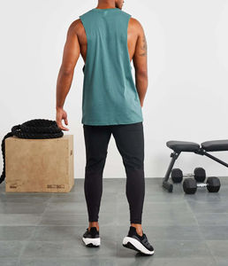 Camisetas sin mangas para hombre hechas en Pakistán de alta calidad, ropa de gimnasio con estampado personalizado más vendida - Product Image 6