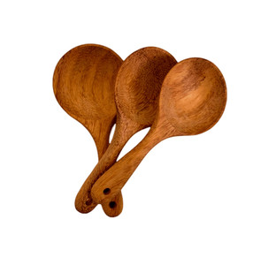 Ensemble de cuisine et de ménage vintage en bois de hêtre écologique de haute qualité avec logo personnalisé, comprenant spatule, cuillère, fourchette et pelle à long manche - Product Image 1