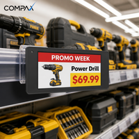 COMPAX 3.7 İnç İç Mekan Kablosuz Ağ Geçidi IP65 Elektronik Raf Etiketleri, Perakende Mağazaları için Grafik Bulut Sistemi ile