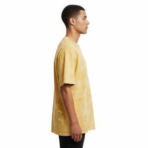 T-shirt basique surdimensionné de haute qualité, délavé à l'acide, personnalisé, uni, vierge - Product Image 6