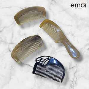 Le peigne en corne artisanal CRAFT EXIM, gravé à la main, pour le soin quotidien et une utilisation des cheveux lisses - Product Image 5