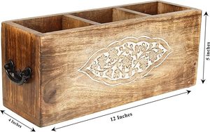 Reposacucharas de Madera Artesanal para Cocina Diaria con Fácil Uso en la Encimera, Precio Accesible por AALIYAN IMPEX - Product Image 3