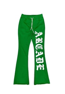 Men's Custom High Quality Casual Flared <b>Jogger</b> Track Pants Patchwork Elastic Waistband Men's <b>Stacked</b> Flare Sweatpants for Men - Product Image 2