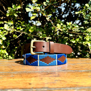 เข็มขัดโปโลหนังควายทำมือ, เข็มขัดโลโก้โก้35มม. ปรับแต่งสีได้ - Product Image 1