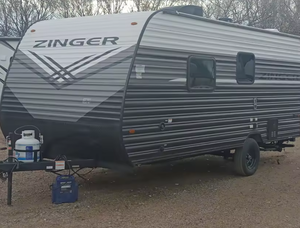 LISTO PARA ENVIAR: Remolque de Viaje Ligero e Impermeable Zinger Lite 18RB para 2025-2026, Ideal para Crossroads RVs - Product Image 3