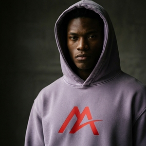 Sudadera con Capucha Gráfica Lavanda para Hombre, de Forro Polar, Estilo Urbano, Moda Casual, Top con Capucha, Ropa Personalizada al por Mayor OEM ODM - Product Image 4