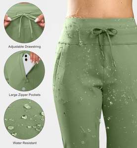 Pantalon de survêtement en molleton élastique taille moyenne pour femmes Joggers à jambe droite large avec poche Logo Style de rue automne hiver pantalon décontracté - Product Image 4