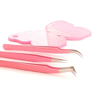 Hello Kitty vente en gros de carreaux de cils plateau de cils en acrylique support de carreaux de cils personnalisé pour pince à épiler d'extension de cils Logo personnalisé - Product Image 3