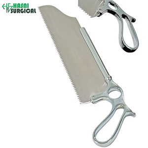 Nouvelle scie à os manuelle en acier inoxydable Hasni Surgical modèle FH-153, poignée à 13 anneaux, instrument chirurgical orthopédique, classe I CE - Product Image 2