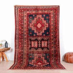 Auténticas Alfombras Marroquíes Hechas a Mano de Lana, Diseños Berber Tradicionales, Estilos Vintage Modernos para Decoración del Hogar - Product Image 1