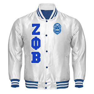 Oem Service bomber Satin Varsity jacket para hombres trending High Quality Luxury Full Sleeves Venta caliente chaquetas para hombres - Product Image 4